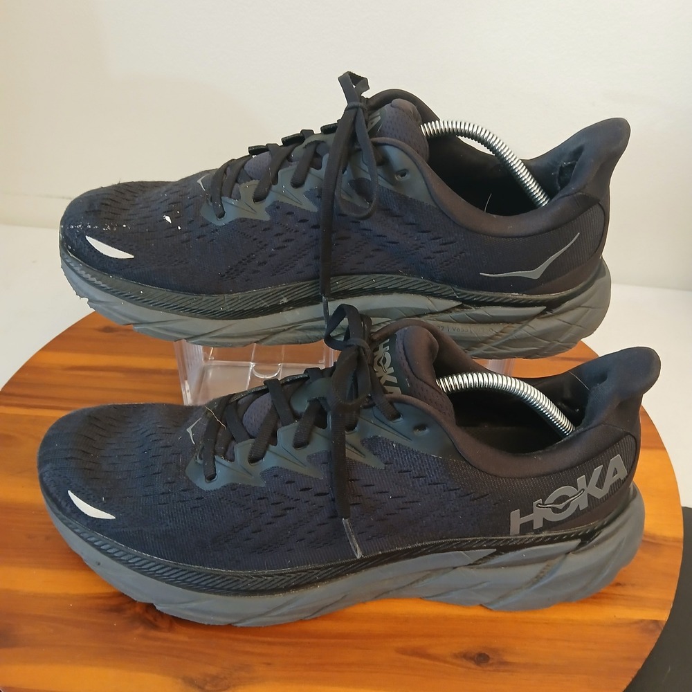 Hoka Clifton 8 Mens Size 13 Black Running Shoes Sneakers 1119393 BBLC